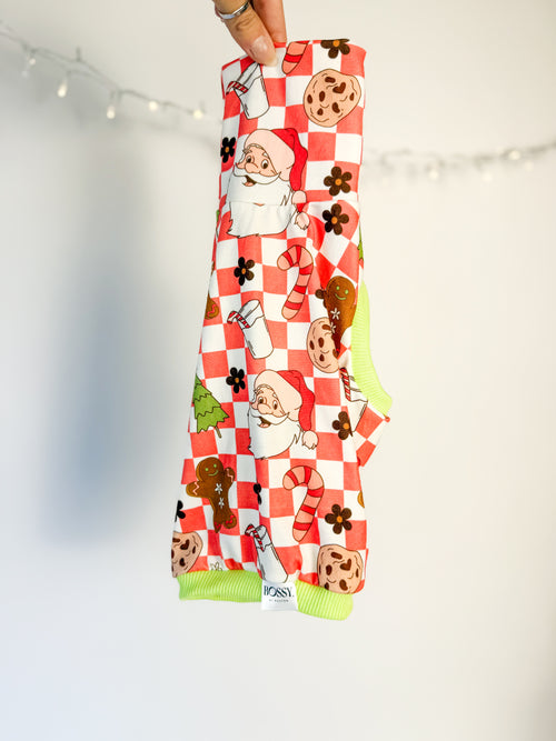 Christmas Checkers - Sleeveless Crop